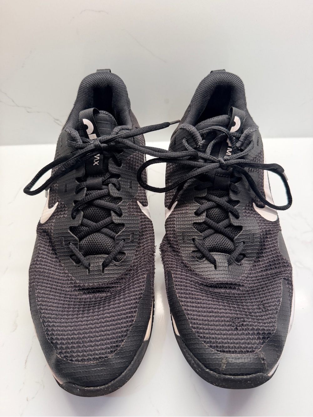 Nike Men’s Black Athletic Shoes with White Swoosh